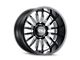 Cali Off-Road Summit Gloss Black Milled Wheel; 20x10; -25mm Offset (22-24 Jeep Grand Cherokee WL)