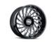 Cali Off-Road Switchback Gloss Black Milled Wheel; 20x10; -25mm Offset (22-24 Jeep Grand Cherokee WL)