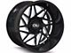 Cali Off-Road Gemini Gloss Black Milled 6-Lug Wheel; 20x10; -25mm Offset (17-24 Titan)