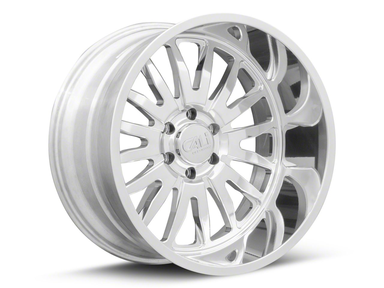 Cali Off-Road Titan XD Summit Polished 6-Lug Wheel; 24x14; -76mm Offset ...