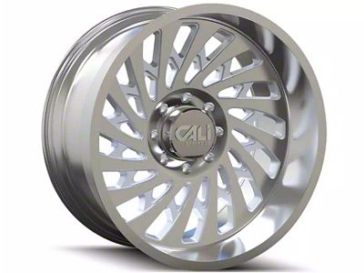 Cali Off-Road Switchback Polished Spokes 6-Lug Wheel; 24x12; -51mm Offset (16-24 Titan XD)