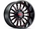 Cali Off-Road Summit Gloss Black with Red Milled Spokes 6-Lug Wheel; 20x9; 0mm Offset (22-24 Tundra)