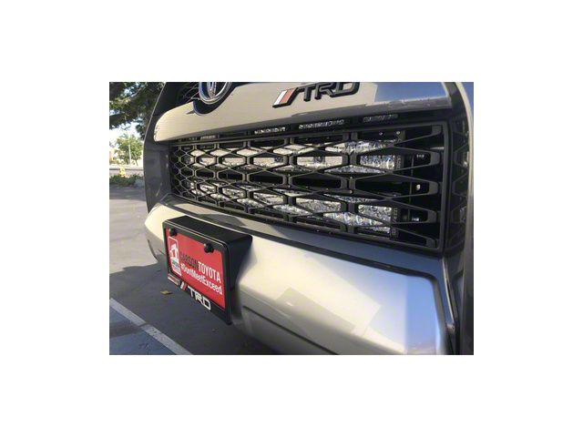 Cali Raised LED 32-Inch LED Light Bar with Hidden Bumper Mounting Brackets and Blue Backlight Switch; Combo Beam (14-24 4Runner)