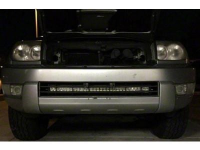 Cali Raised LED 32-Inch LED Light Bar with Hidden Bumper Mounting Brackets and Amber Backlight Switch; Combo Beam (03-09 4Runner)