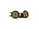 Cali Raised LED Amber LED Fog Lights; Flood Beam (14-24 4Runner)