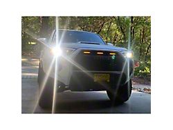 Cali Raised LED Raptor Style Grille Lights; Smoked Lens (14-24 4Runner)