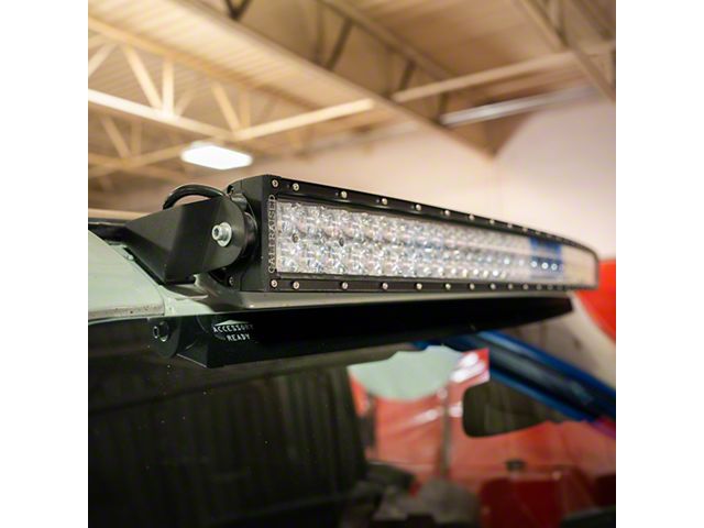 Cali Raised LED 42-Inch Curved LED Light Bar with Roof Mounting Brackets; Combo Beam (21-24 Bronco)