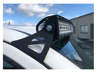 Cali Raised LED 52-Inch Curved LED Light Bar with Tall Blue Backlight Switch; Spot Beam (05-23 Tacoma)