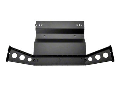 Cali Raised LED Aluminum Transfer Case Skid Plate; Black (05-15 Tacoma)