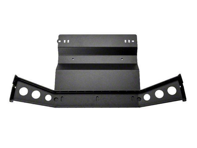 Cali Raised LED Aluminum Transfer Case Skid Plate; Black (05-15 Tacoma)