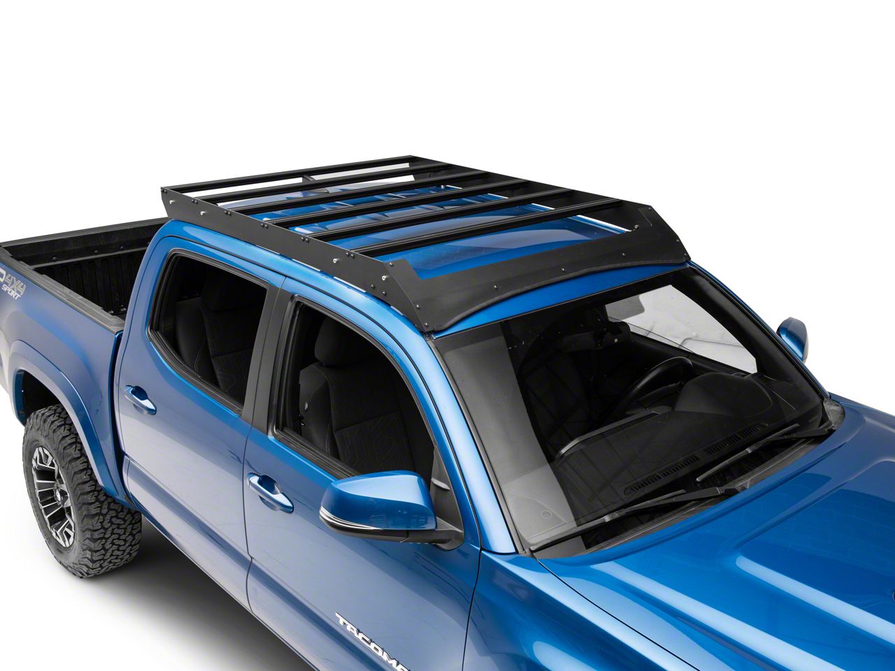 Cali Raised LED Tacoma Economy Roof Rack with LED Light Bar Cutout ...