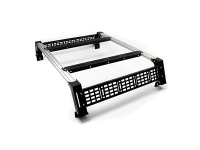 Cali Raised LED Overland Bed Rack System; Mid Height (24-25 Tacoma)