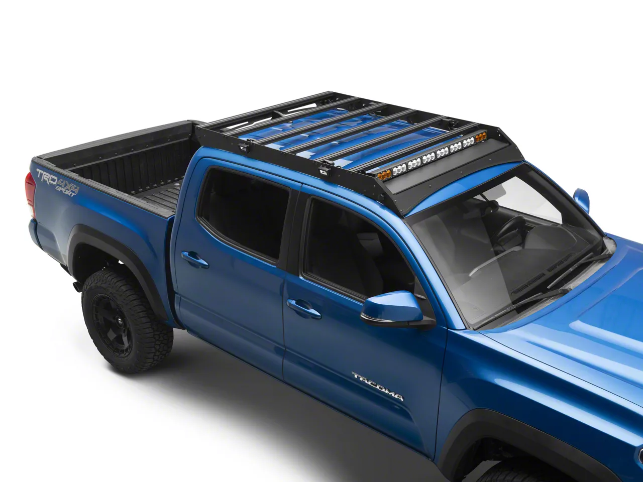 Cali Raised LED Tacoma Premium Roof Rack with 43-Inch Dual Function LED ...