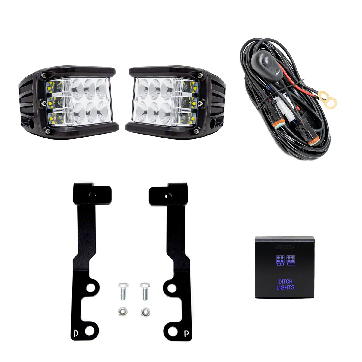 Cali Raised LED Tundra 27W Side Shooter LED Pod Lights with Low Profile ...