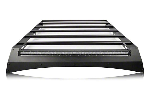 Cali Raised LED Economy Roof Rack with LED Light Bar Cutout (14-21 Tundra CrewMax)