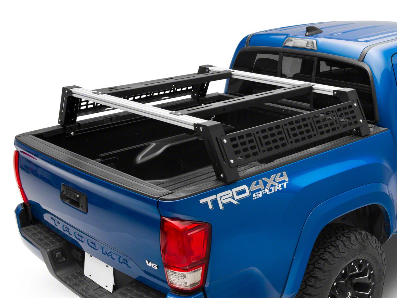 Cali Raised LED Tacoma Overland Bed Rack System; Mid Height TT6250 (05 ...