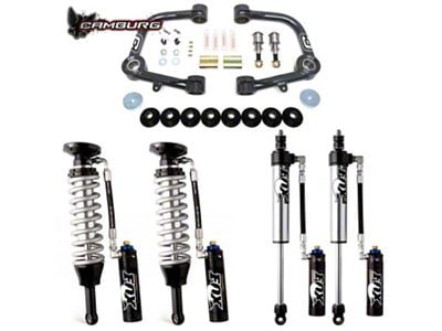 Camburg 0 to 3-Inch Performance Series Suspension Lift Kit with Dust Cap Covers, FOX 2.5 DSC Coil-Overs and Shocks (03-24 4Runner)