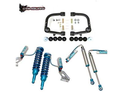 Camburg 0 to 3-Inch Performance Series Suspension Lift Kit with Dust Cap Covers, King 2.5 Coil-Overs and Shocks (10-24 4Runner)