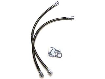 Camburg Braided Stainless Steel Front Brake Line Kit; 14.50-Inch (03-24 4Runner)