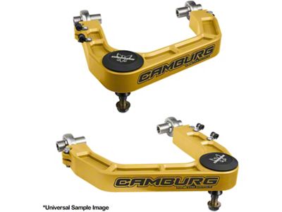 Camburg KINETIK Series V2 Performance Billet Uniball Front Upper Control Arms; Gold (03-24 4Runner)