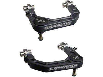 Camburg KINETIK Series V2 Performance Billet Uniball Front Upper Control Arms; Grey (03-24 4Runner)