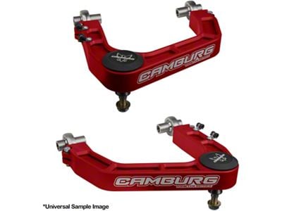 Camburg KINETIK Series V2 Performance Billet Uniball Front Upper Control Arms; Red (03-24 4Runner)