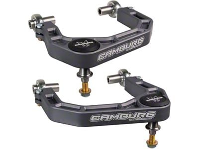 Camburg KINETIK Series V2 Performance Billet Uniball Front Upper Control Arms; Grey (21-25 Bronco, Excluding Raptor)