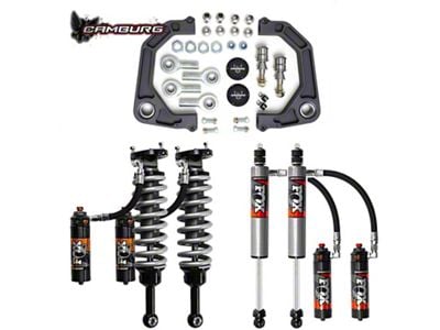 Camburg 0 to 2-Inch KINETIK Series Suspension Lift Kit with FOX 2.5 Elite DSC Coil-Overs and Shocks (05-23 6-Lug Tacoma)