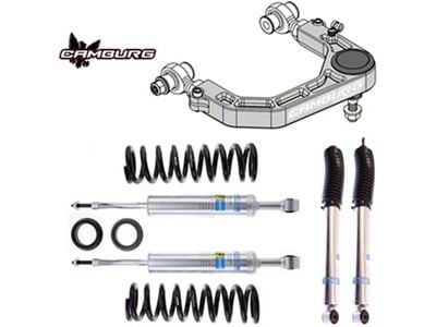 Camburg 1 to 2.50-Inch KINETIK Series Suspension Lift Kit with Bilstein Coil-Overs and Shocks (05-15 6-Lug Tacoma)