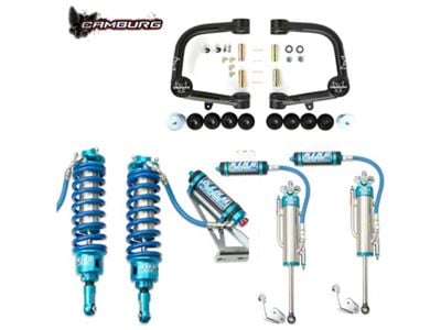 Camburg 1 to 3-Inch Performance Series Suspension Lift Kit with Dust Cap Covers, King 3.0 Coil-Overs and Shocks (05-23 6-Lug Tacoma)