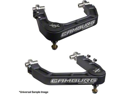 Camburg KINETIK Series V2 Performance Billet Uniball Front Upper Control Arms; Grey (24-25 Tacoma)