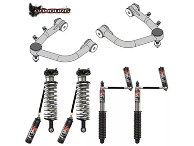 Camburg 1 to 3-Inch Performance Series Suspension Lift Kit with FOX 2.5 Elite DSC Coil-Overs and Shocks (22-25 Tundra w/o AVS System)