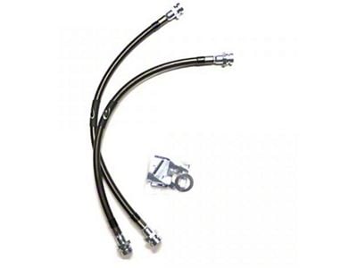 Camburg Braided Stainless Steel Front Brake Line Kit; 15-Inch (07-21 Tundra)