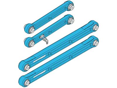 Camburg KINETIK Series Billet Rear Trailing Arm Kit; Blue (22-25 Tundra)