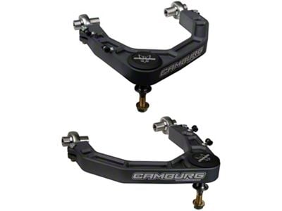 Camburg KINETIK Series V2 Performance Billet Uniball Front Upper Control Arms; Grey (22-25 Tundra)