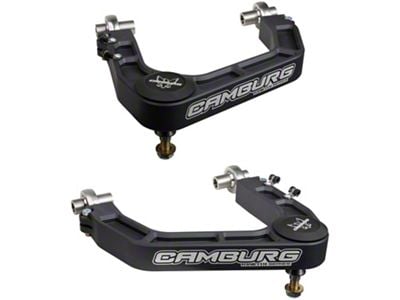 Camburg KINETIK Series V2 Performance Billet Uniball Front Upper Control Arms; Grey (07-21 Tundra)