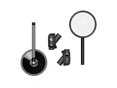 Campsite Carbon Quick Release Doors-Off Mirrors (2024 Jeep Gladiator JT)