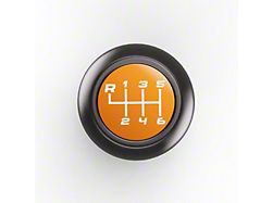 Campsite Carbon Manual 6-Speed Shift Knob; Orange (18-25 Jeep Wrangler JL)