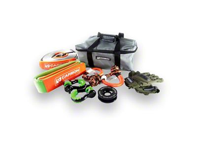 Carbon Offroad Essential Snatch and Winch 4x4 Recovery Kit