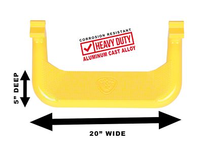 Carr Super Hoop Side Steps; Safety Yellow; Pair (21-24 Bronco)