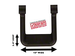 Carr Hoop II Steps; Black; Pair (18-24 Jeep Wrangler JL)