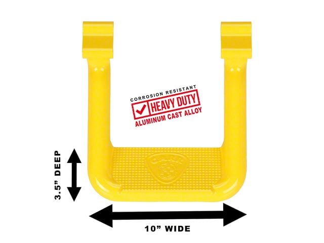 Carr Hoop II Side Steps; Safety Yellow; Pair (05-24 Tacoma, Excluding PreRunner)