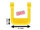 Carr Hoop II Side Steps; Safety Yellow; Pair (05-24 Tacoma, Excluding PreRunner)