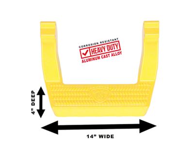 Carr LD Side Steps; Safety Yellow; Pair (05-24 Tacoma, Excluding PreRunner)