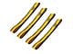 CAT 12-Inch x 1-1/2-Inch Yellow/Black Soft Hook Set; 4-Piece (Universal; Some Adaptation May Be Required)