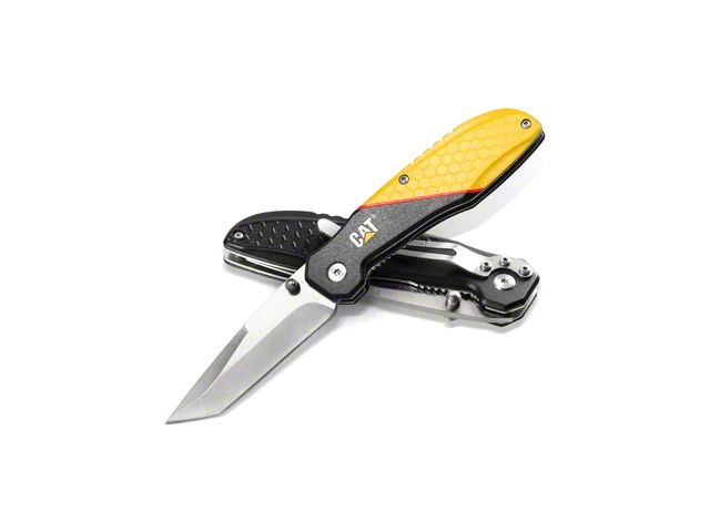 CAT 7-Inch Drop Point Folding Knife (Universal; Some Adaptation May Be Required)