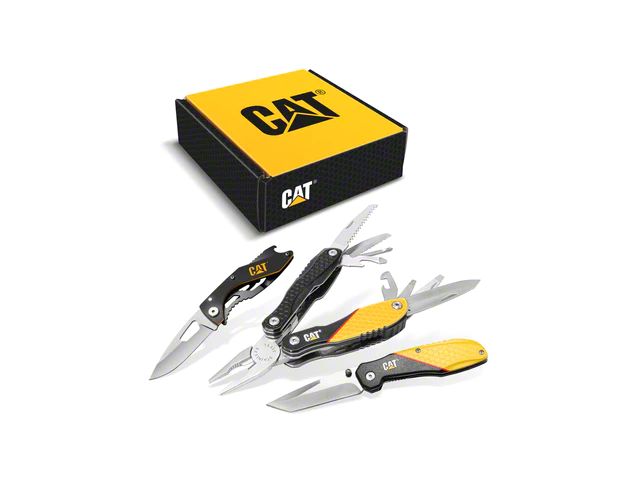 CAT 13-in-1 Multi-Tool and Pocket Knives Gift Box Set (Universal; Some Adaptation May Be Required)