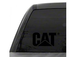 CAT 10-Inch Vinyl Decal; Black (Universal; Some Adaptation May Be Required)