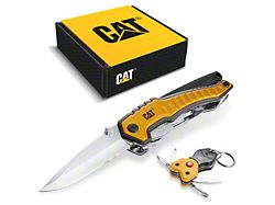 CAT XL Multi-Tool and Multi-Tool Key Chain with Light Gift Box Set (Universal; Some Adaptation May Be Required)