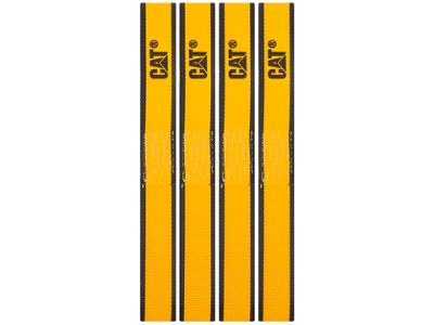 CAT 12-Inch x 1-1/2-Inch Yellow/Black Soft Hook Set; 4-Piece (Universal; Some Adaptation May Be Required)